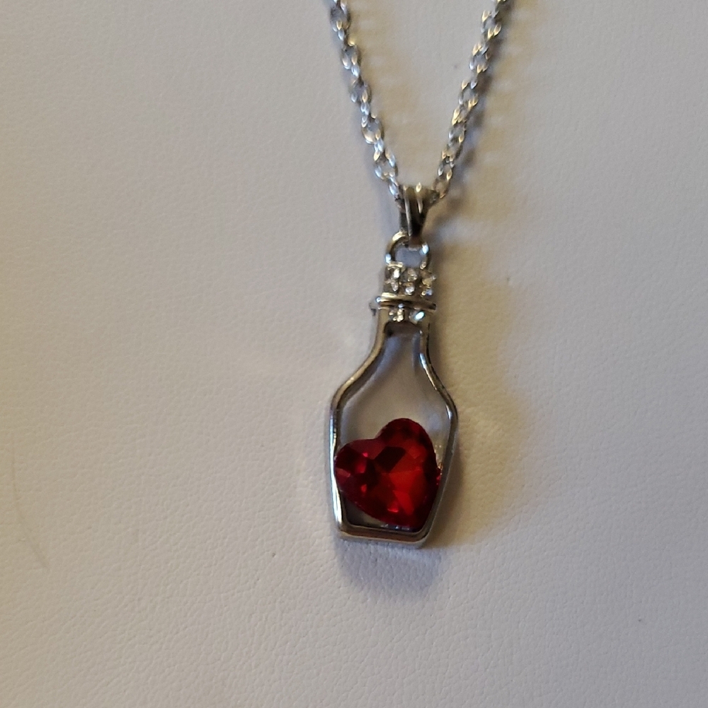 Wine Bottle Pendant Necklace